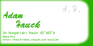 adam hauck business card